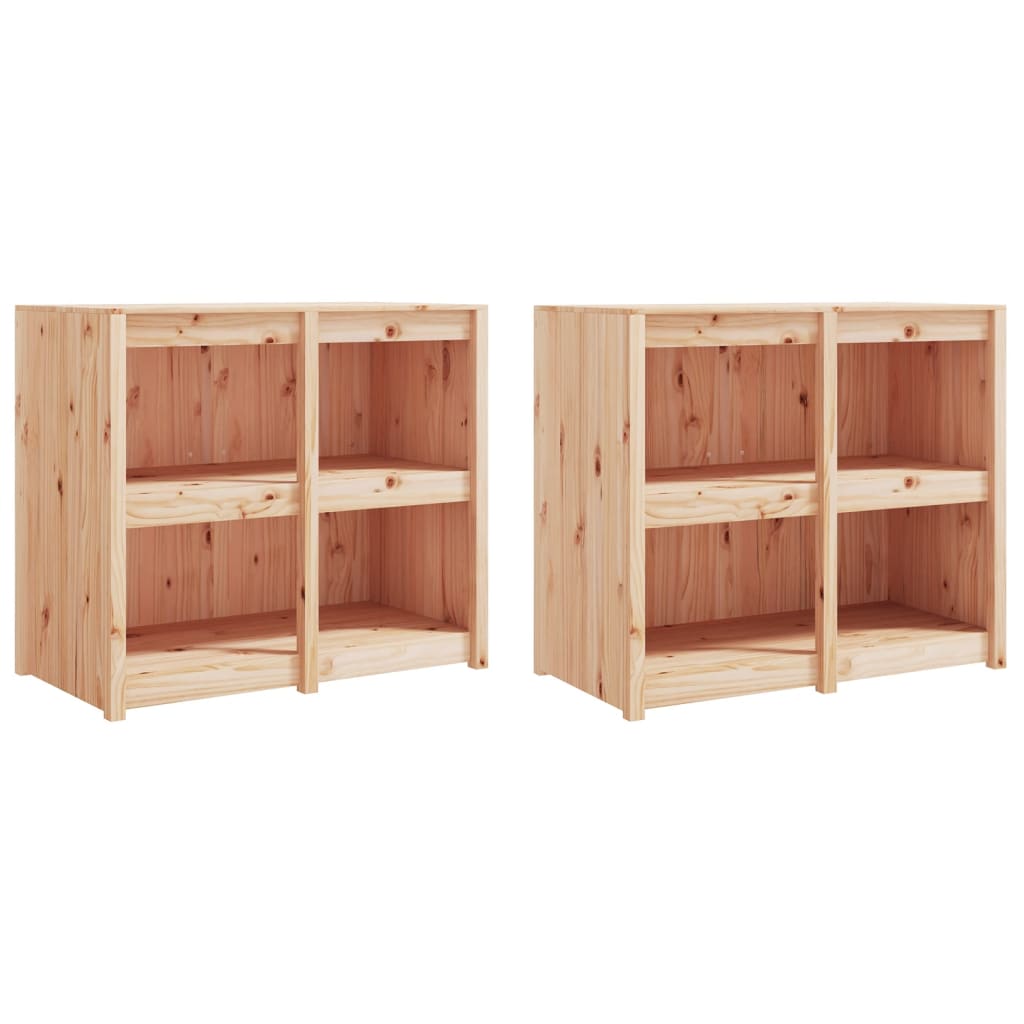 Mobili da Cucina da Esterno 4 pz in Legno Massello di Pino