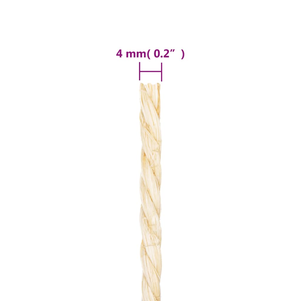 Corda in Sisal 100% 4 mm 250 m