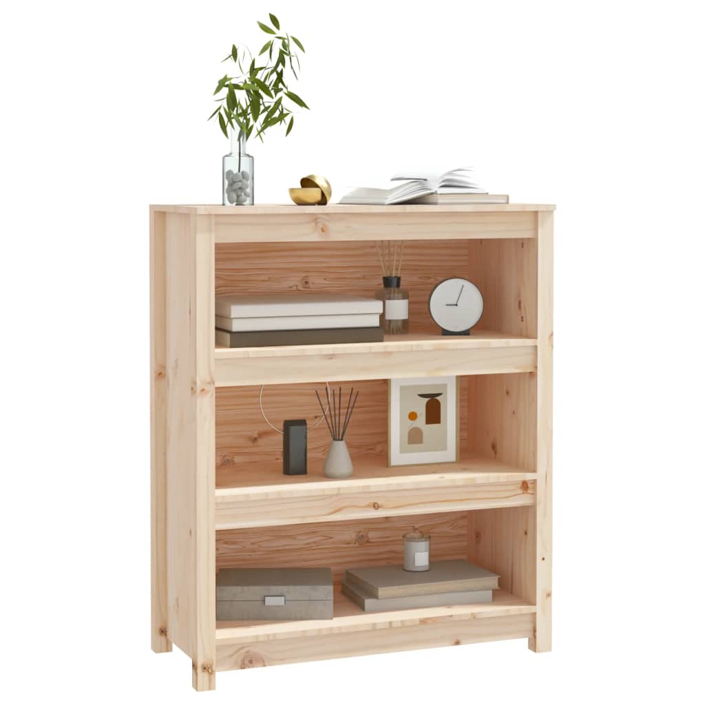 Libreria 80x35x97 cm in Legno Massello di Pino