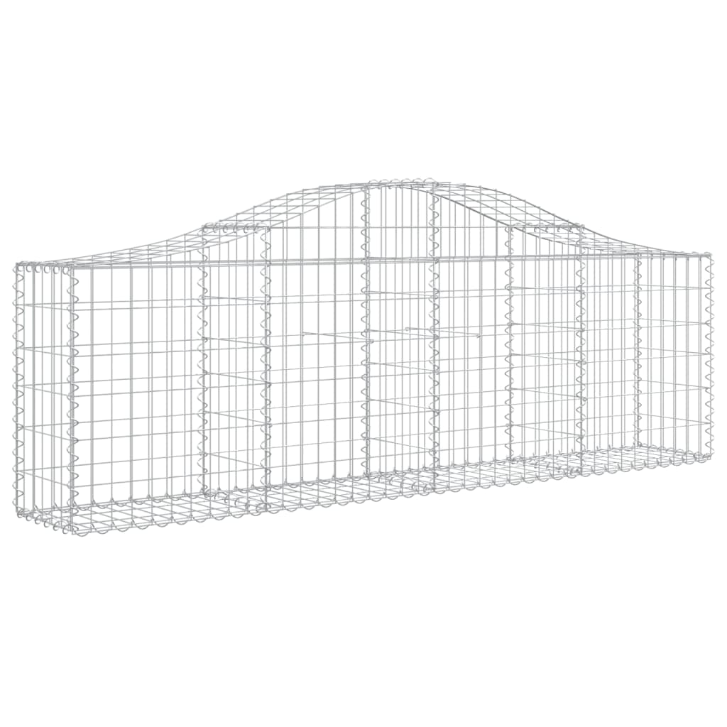 Cesti Gabbioni ad Arco 50 pz 200x30x60/80 cm Ferro Zincato