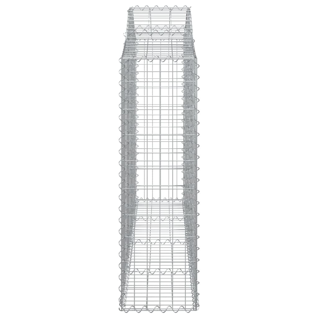 Cesti Gabbioni ad Arco 30 pz 200x30x100/120 cm Ferro Zincato