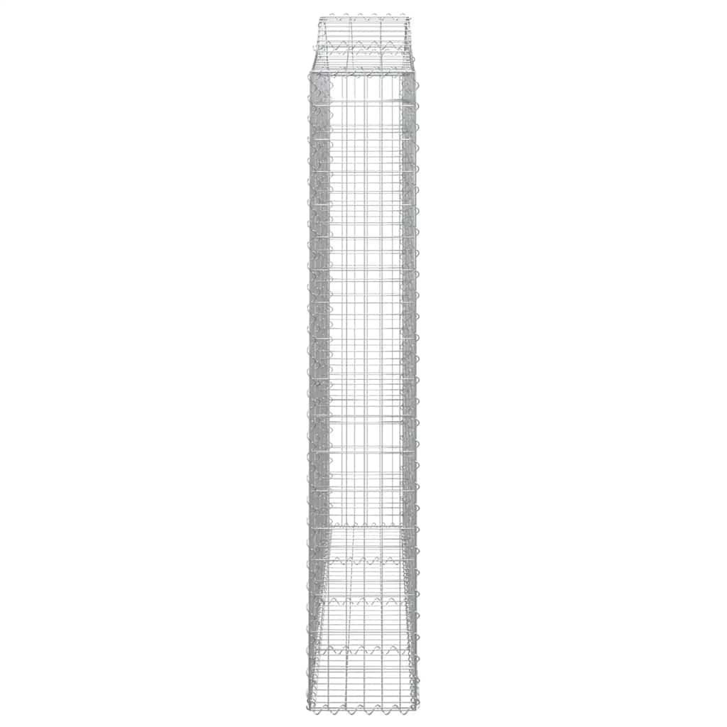Cesti Gabbioni ad Arco 3 pz 200x30x180/200 cm Ferro Zincato