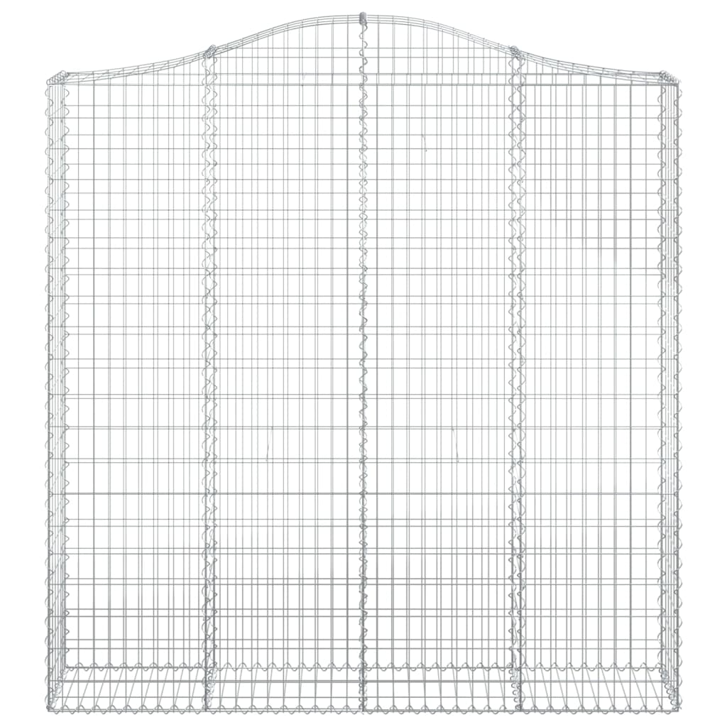 Cesti Gabbioni ad Arco 14 pz 200x30x200/220 cm Ferro Zincato