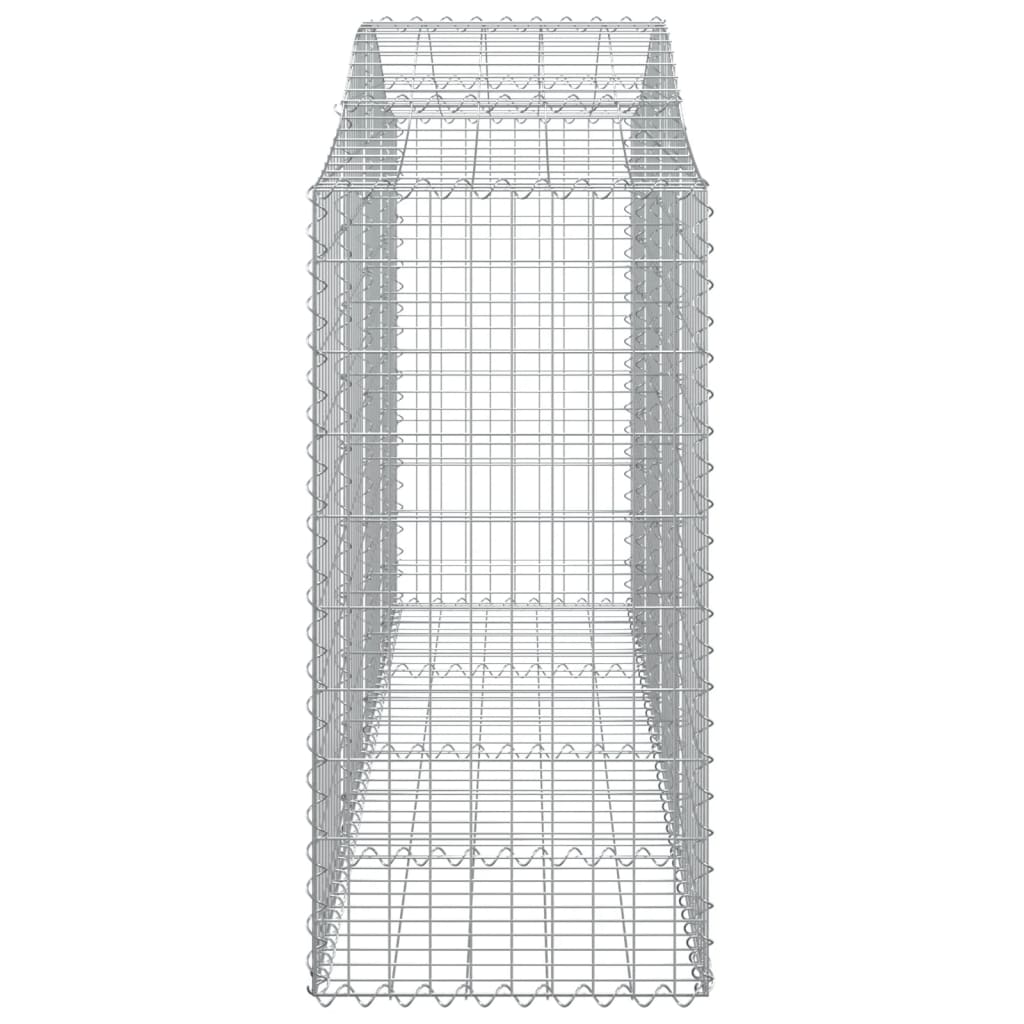 Cesti Gabbioni ad Arco 7 pz 200x50x100/120 cm Ferro Zincato
