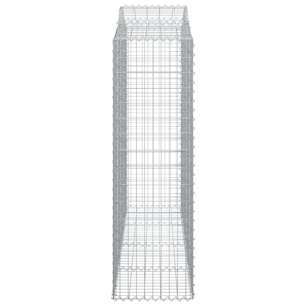 Cesti Gabbioni ad Arco 30 pz 200x50x160/180 cm Ferro Zincato