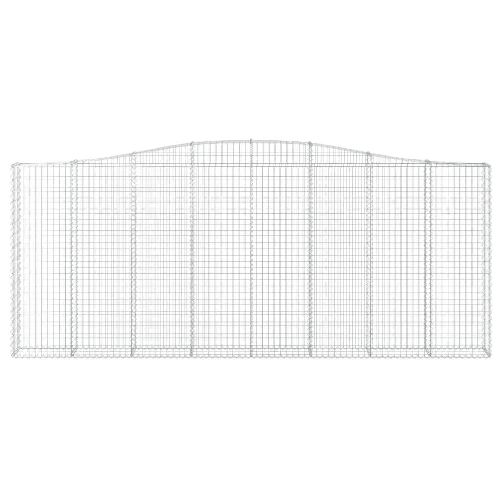 Cesti Gabbioni ad Arco 20 pz 400x30x160/180 cm Ferro Zincato