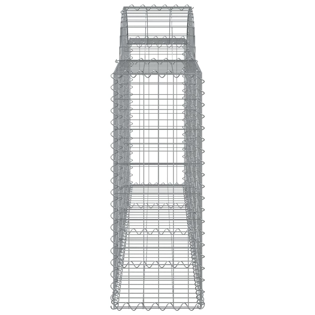 Cesti Gabbioni ad Arco 11 pz 200x30x80/100 cm Ferro Zincato