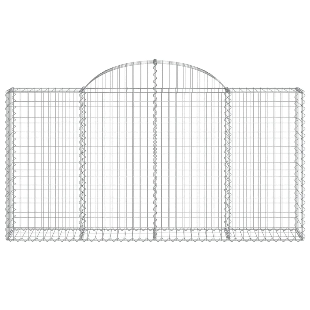 Cesti Gabbioni ad Arco 40 pz 200x30x100/120 cm Ferro Zincato