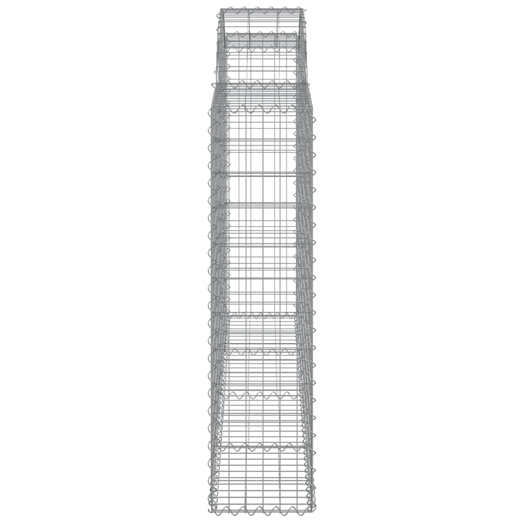 Cesti Gabbioni ad Arco 25 pz 200x30x120/140 cm Ferro Zincato