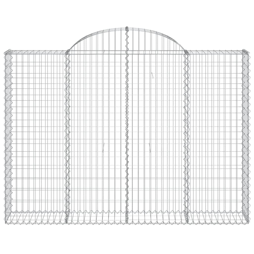 Cesti Gabbioni ad Arco 7 pz 200x30x140/160 cm Ferro Zincato