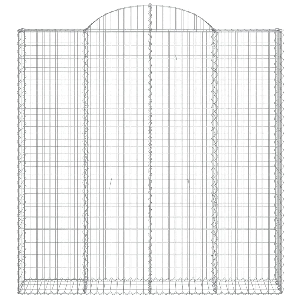 Cesti Gabbioni ad Arco 7 pz 200x30x200/220 cm Ferro Zincato
