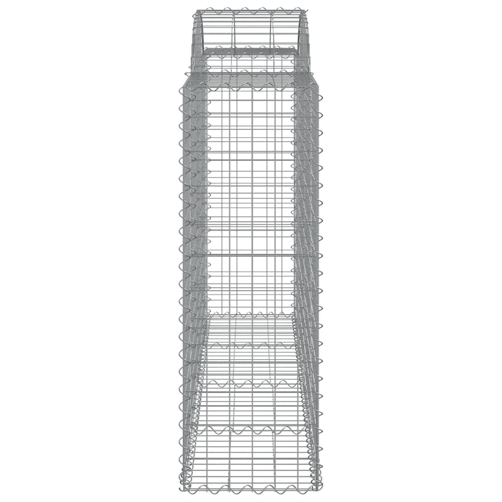 Cesti Gabbioni ad Arco 40 pz 200x50x120/140 cm Ferro Zincato