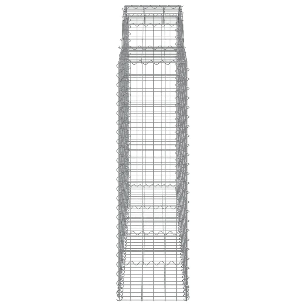 Cesti Gabbioni ad Arco 25 pz 200x50x140/160 cm Ferro Zincato