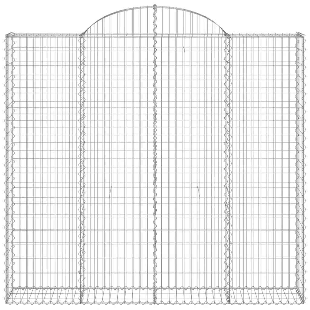Cesti Gabbioni ad Arco 9 pz 200x50x180/200 cm Ferro Zincato