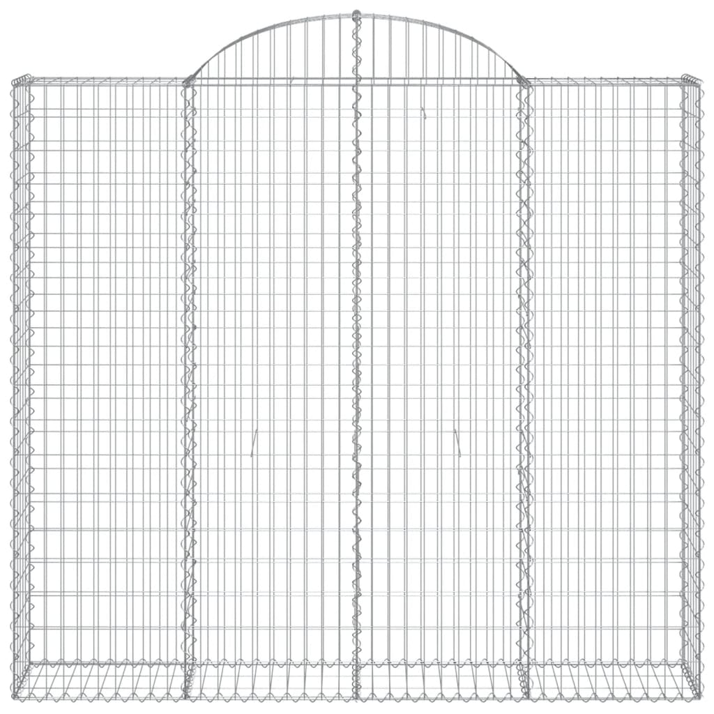 Cesti Gabbioni ad Arco 12 pz 200x50x180/200 cm Ferro Zincato