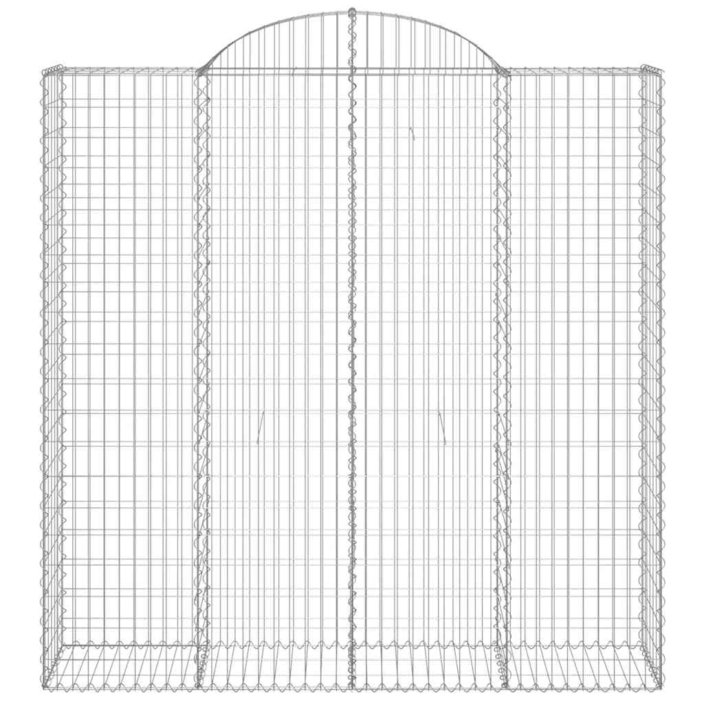 Cesti Gabbioni ad Arco 9 pz 200x50x200/220 cm Ferro Zincato