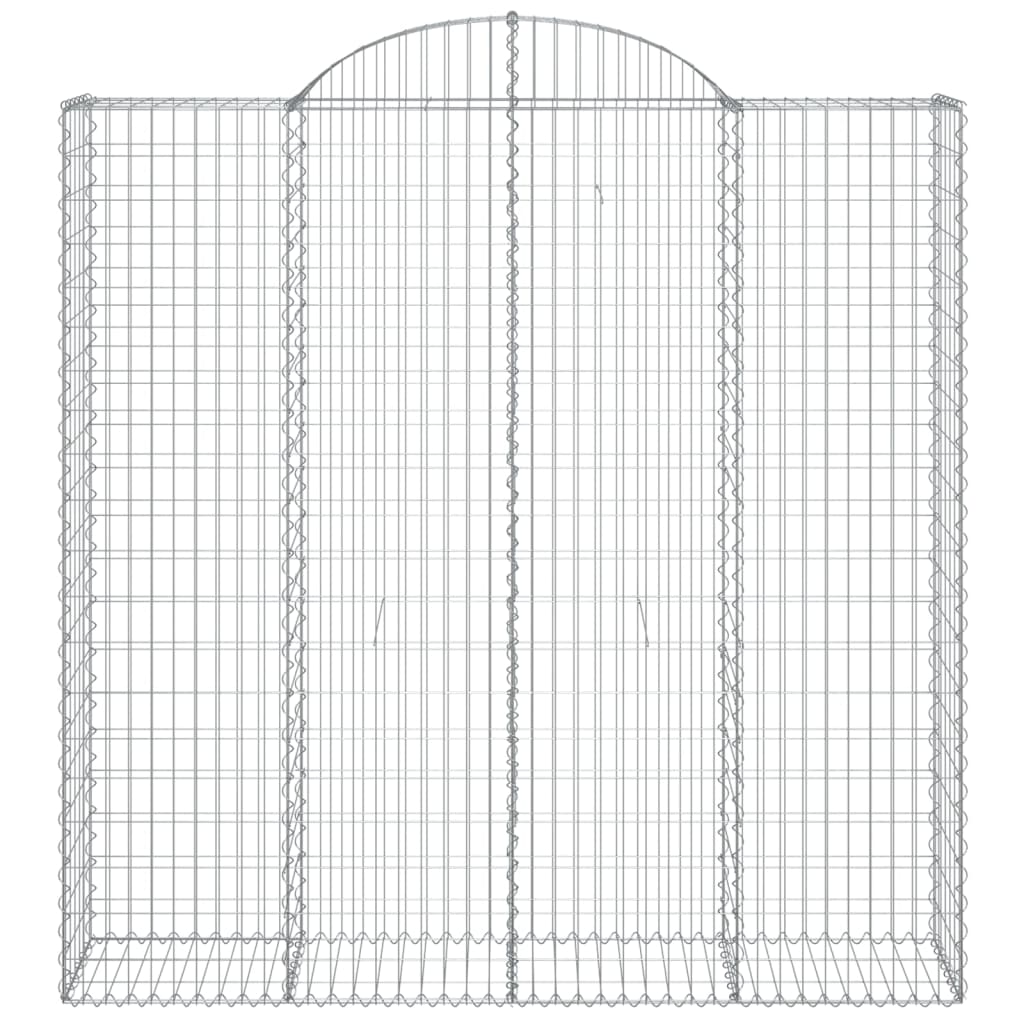 Cesti Gabbioni ad Arco 12 pz 200x50x200/220 cm Ferro Zincato