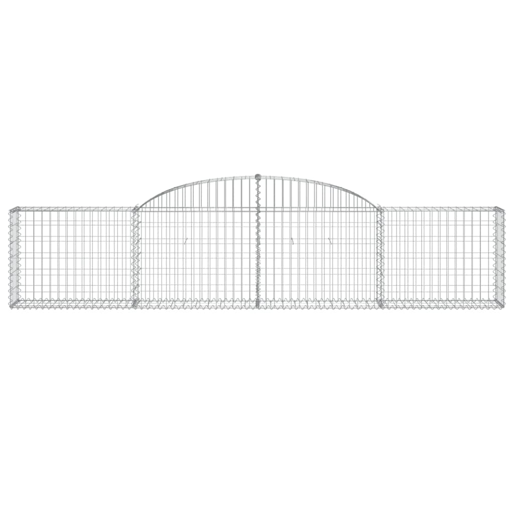 Cesti Gabbioni ad Arco 13 pz 300x30x60/80 cm Ferro Zincato
