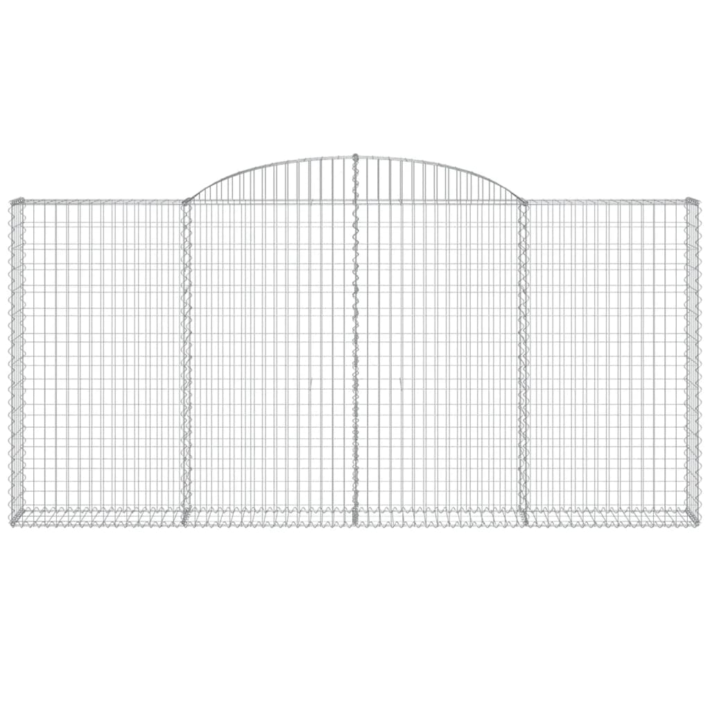 Cesti Gabbioni ad Arco 6 pz 300x30x140/160 cm Ferro Zincato