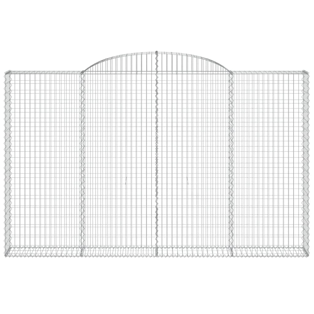 Cesti Gabbioni ad Arco 13 pz 300x30x180/200 cm Ferro Zincato