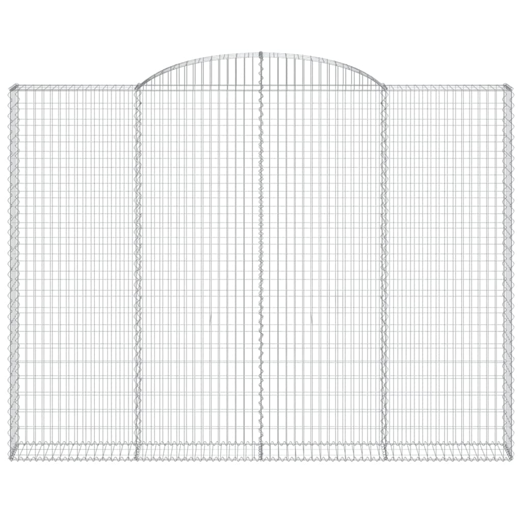 Cesti Gabbioni ad Arco 15 pz 300x30x220/240 cm Ferro Zincato