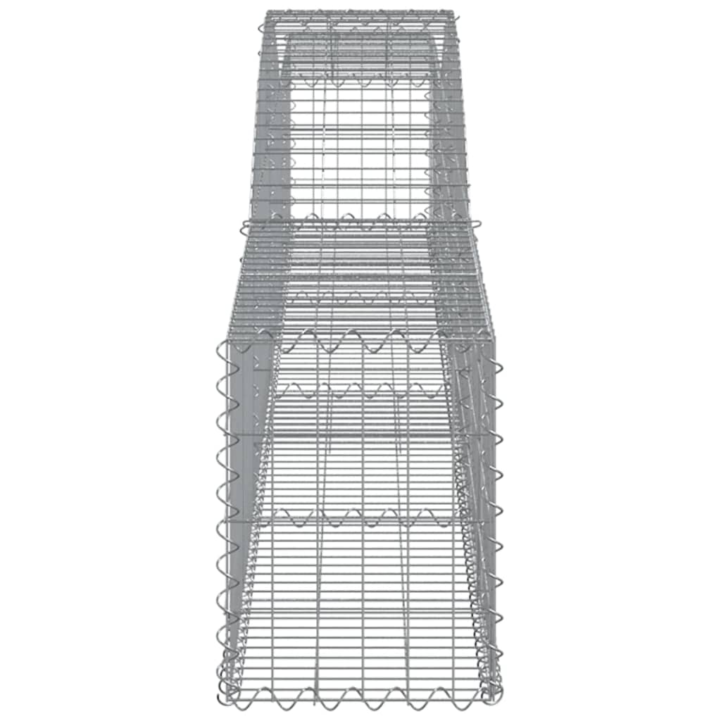 Cesti Gabbioni ad Arco 15 pz 400x30x40/60 cm Ferro Zincato