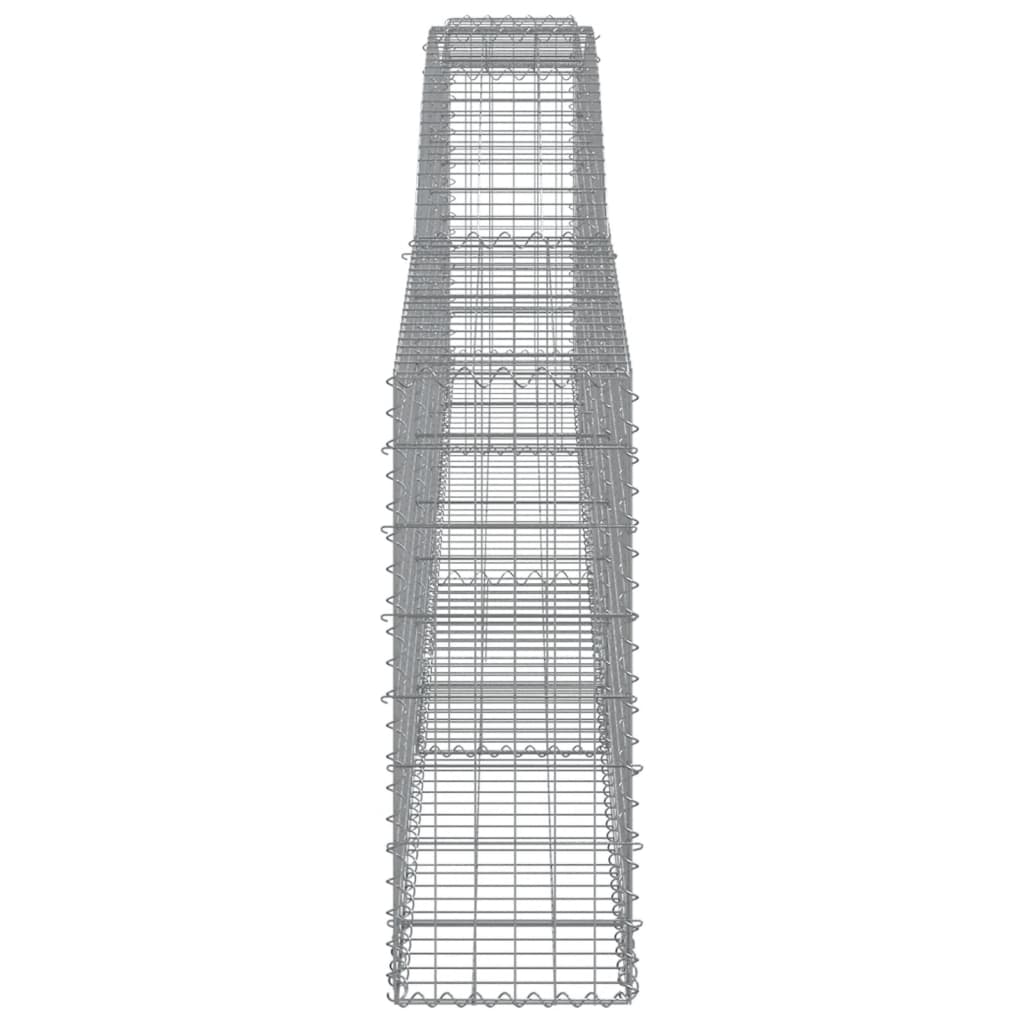 Cesti Gabbioni ad Arco 15 pz 400x30x80/100 cm Ferro Zincato