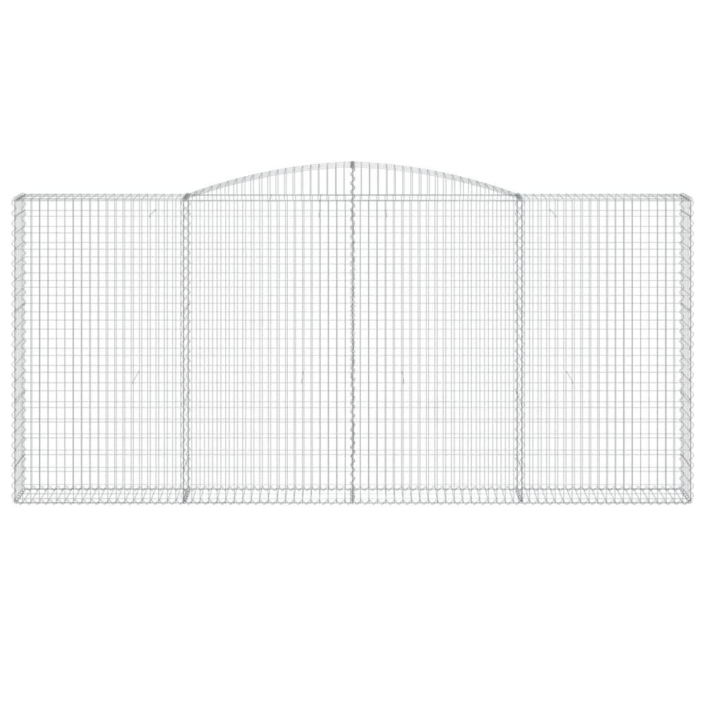 Cesti Gabbioni ad Arco 15 pz 400x30x180/200 cm Ferro Zincato