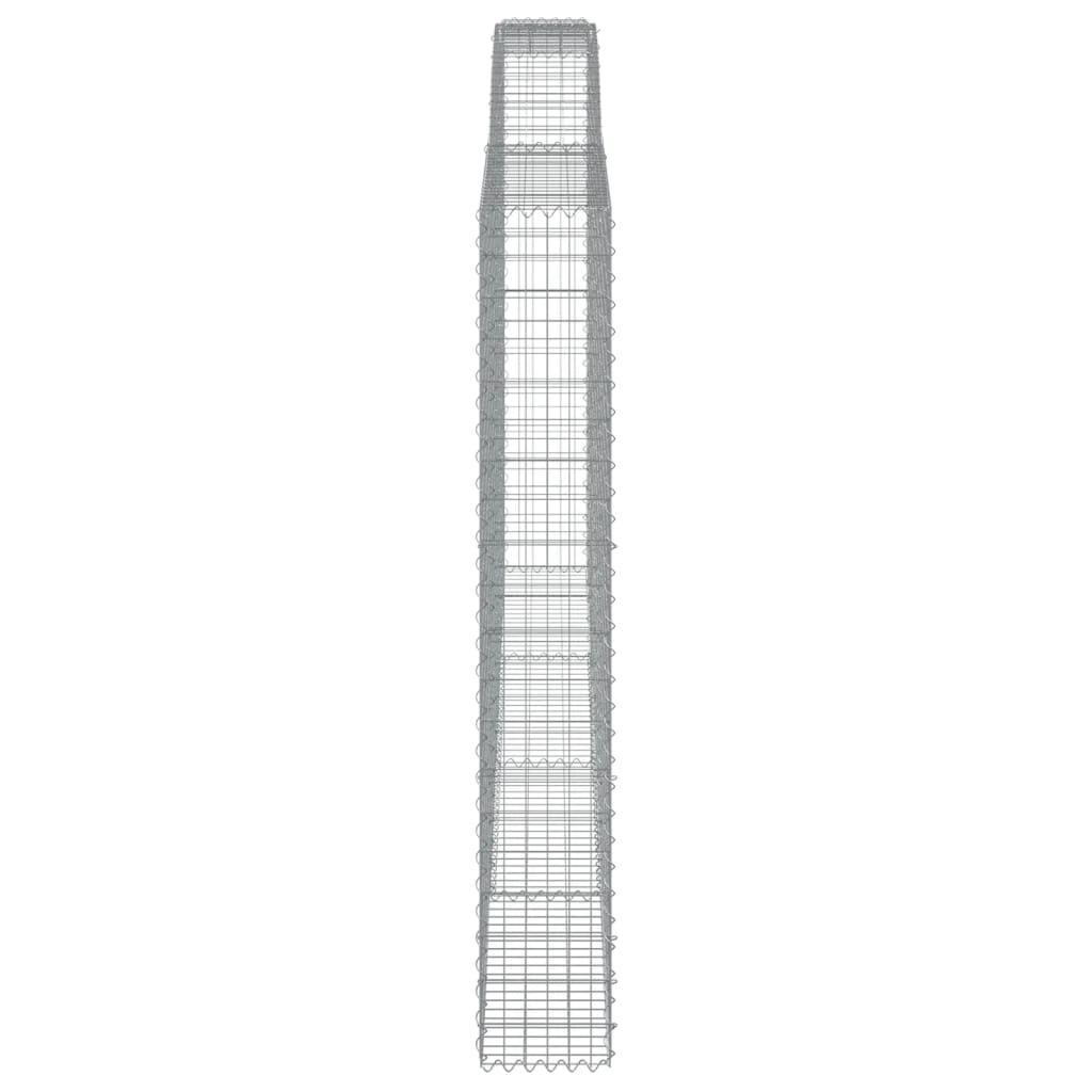 Cesti Gabbioni ad Arco 2 pz 400x30x200/220 cm Ferro Zincato