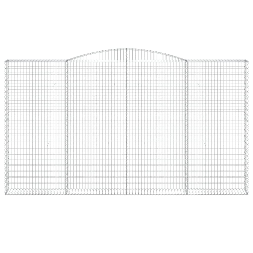 Cesti Gabbioni ad Arco 7 pz 400x30x220/240 cm Ferro Zincato
