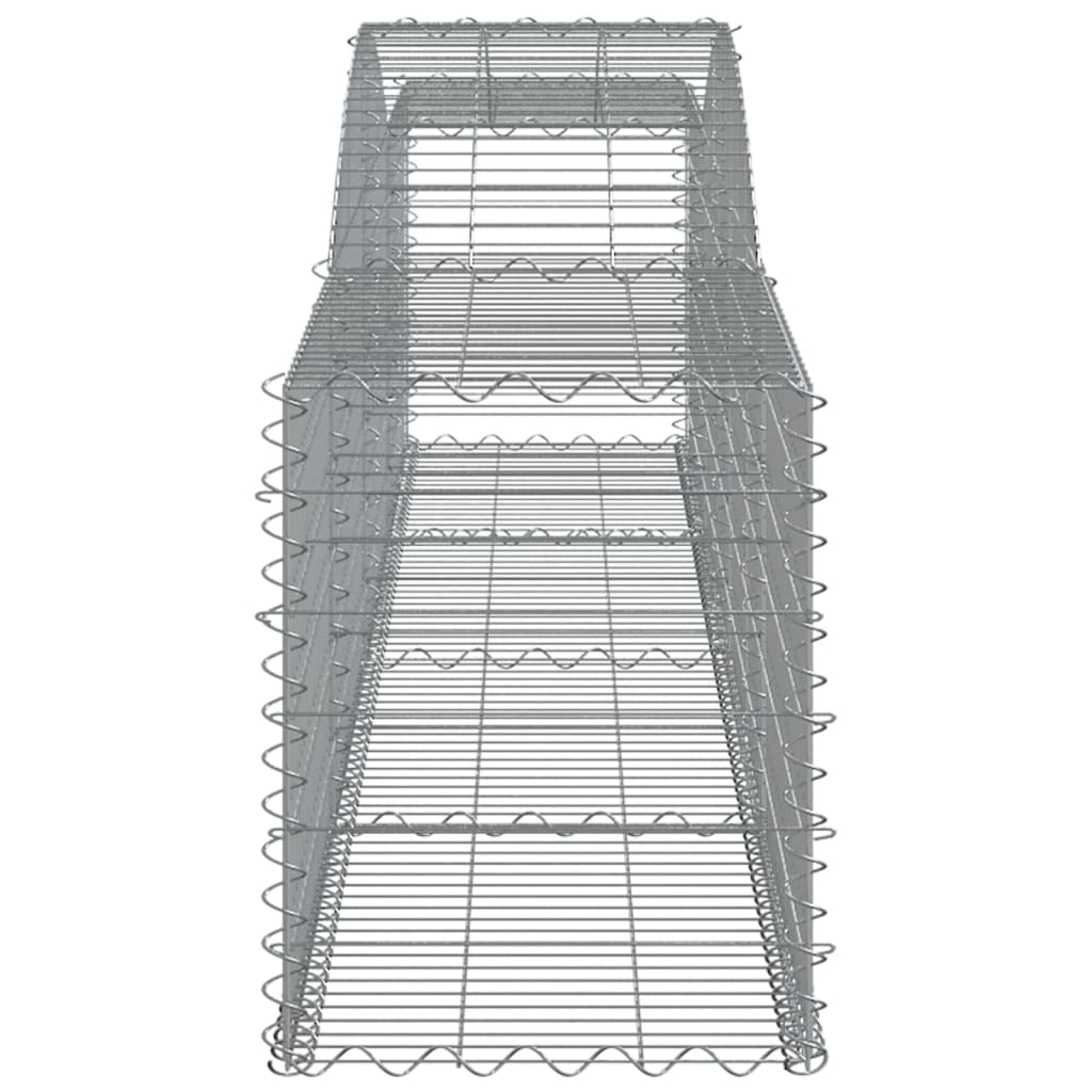 Cesti Gabbioni ad Arco 10 pz 400x50x60/80 cm Ferro Zincato