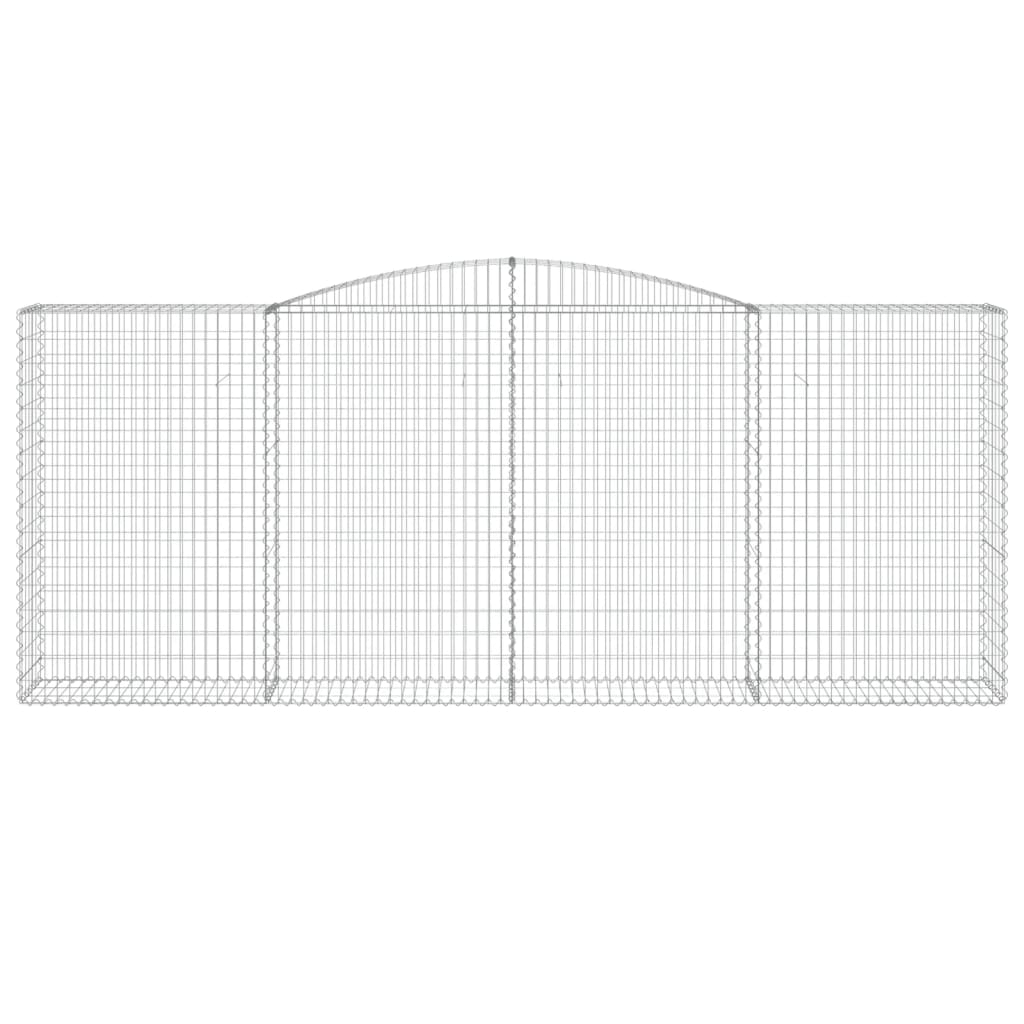 Cesti Gabbioni ad Arco 15 pz 400x50x160/180 cm Ferro Zincato