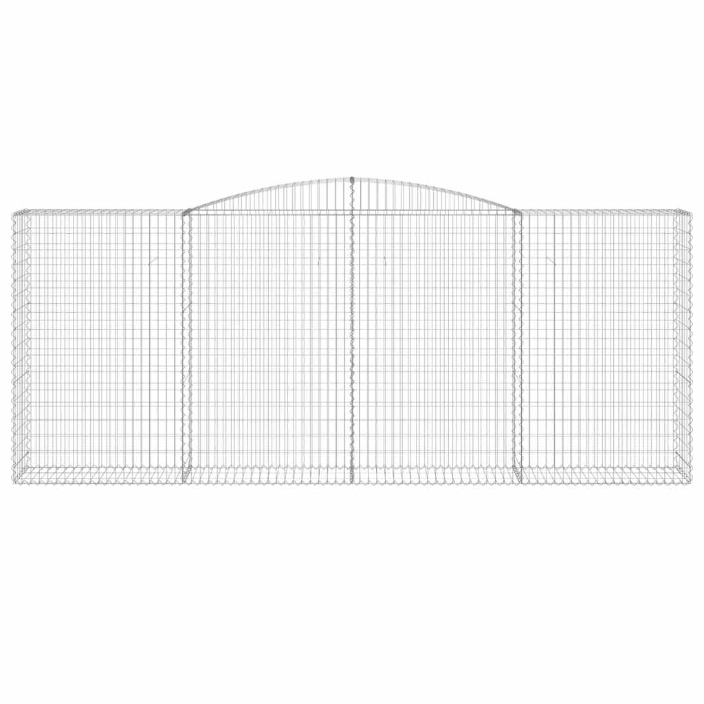 Cesti Gabbioni ad Arco 25 pz 400x50x160/180 cm Ferro Zincato
