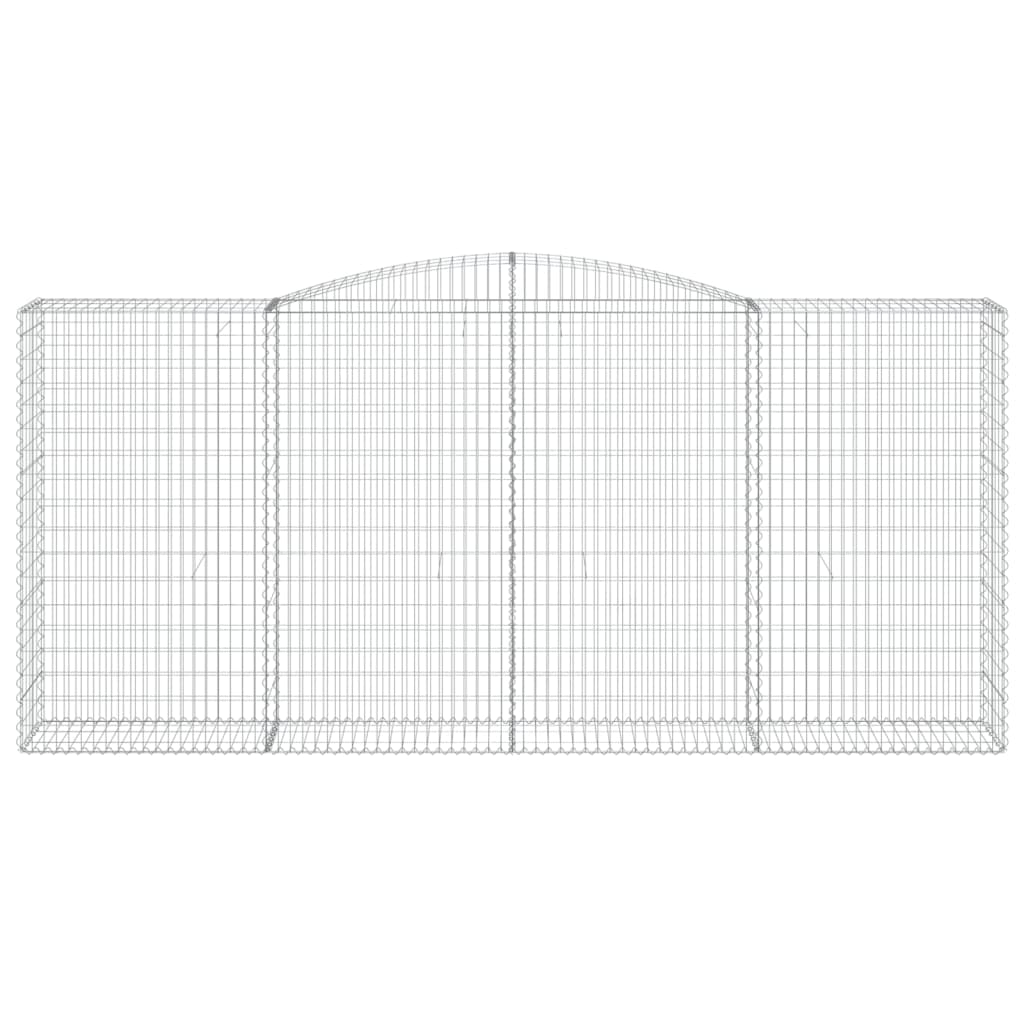 Cesti Gabbioni ad Arco 5 pz 400x50x180/200 cm Ferro Zincato