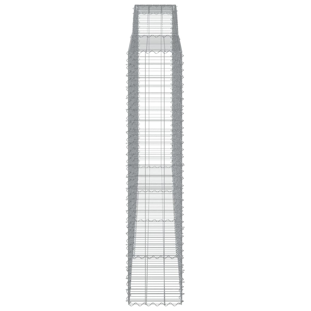 Cesti Gabbioni ad Arco 10 pz 400x50x220/240 cm Ferro Zincato
