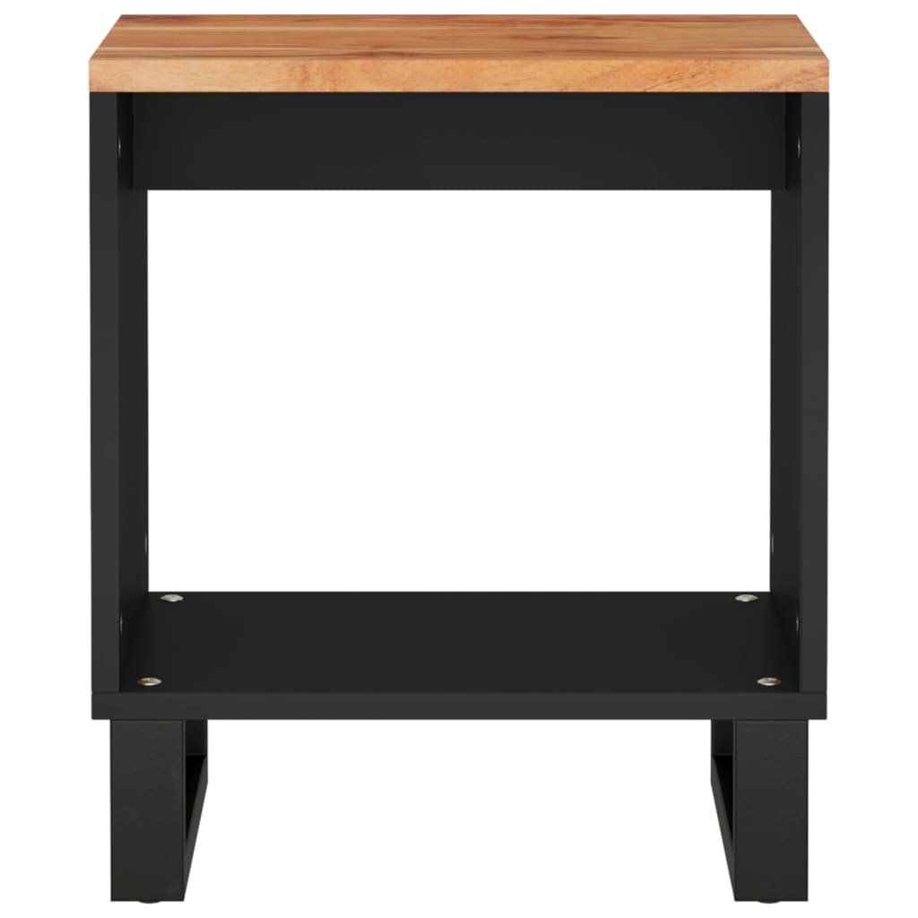 Tavolino da Soggiorno 40x31x46 cm Massello Acacia e Multistrato
