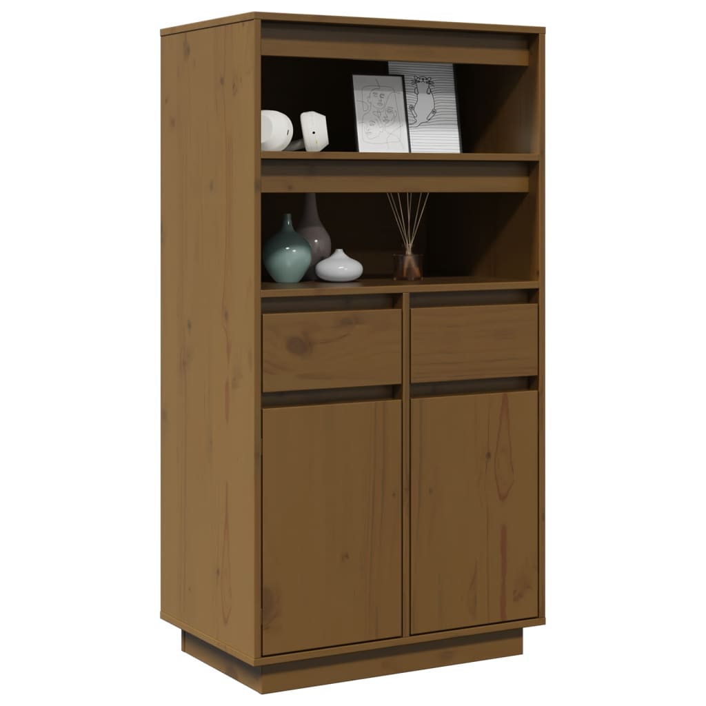 Credenza ambra 60x40x116,5 cm in Legno Massello di Pino