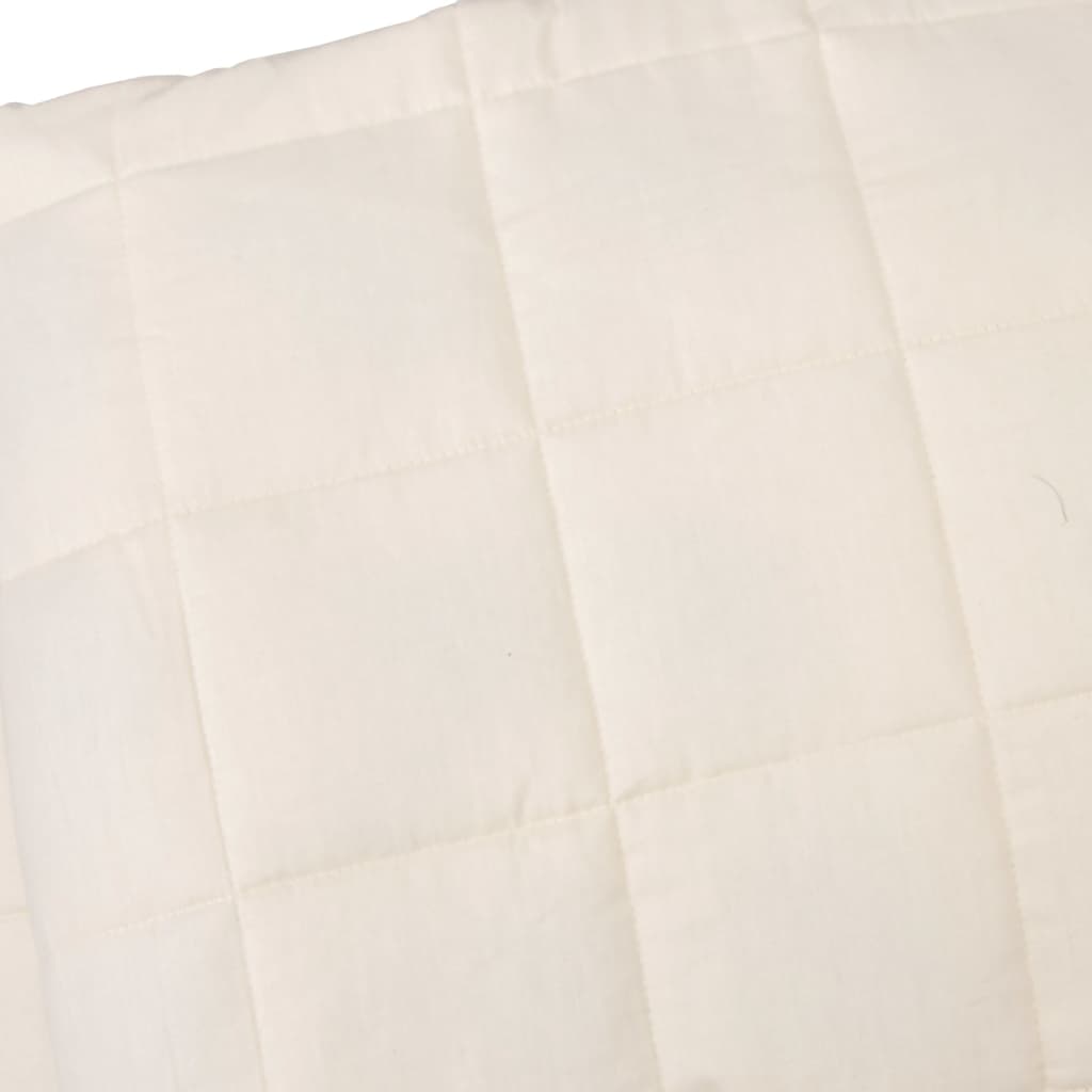 Coperta Ponderata Crema Chiaro 200x225 cm 13 kg Tessuto