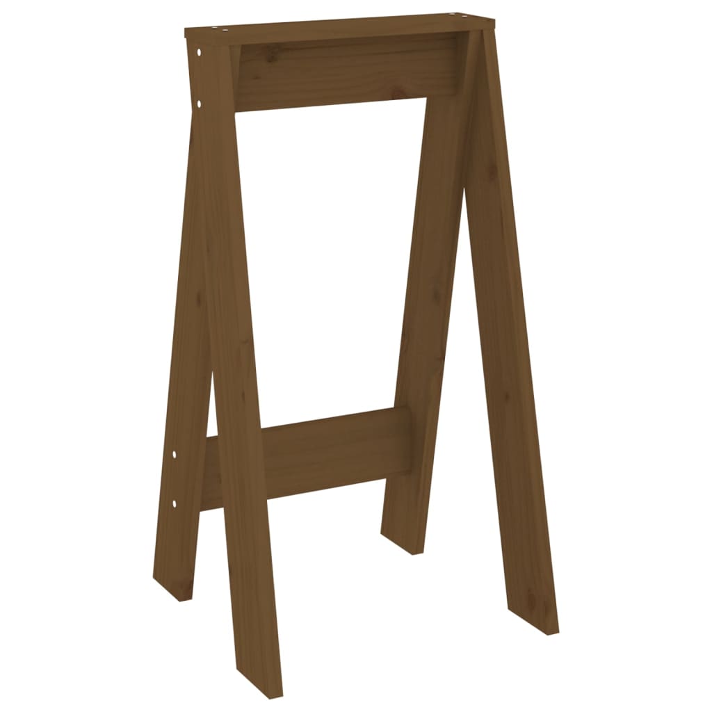 Sgabelli 2 pz Marrone Ambra 40x40x75 cm Legno Massello di Pino