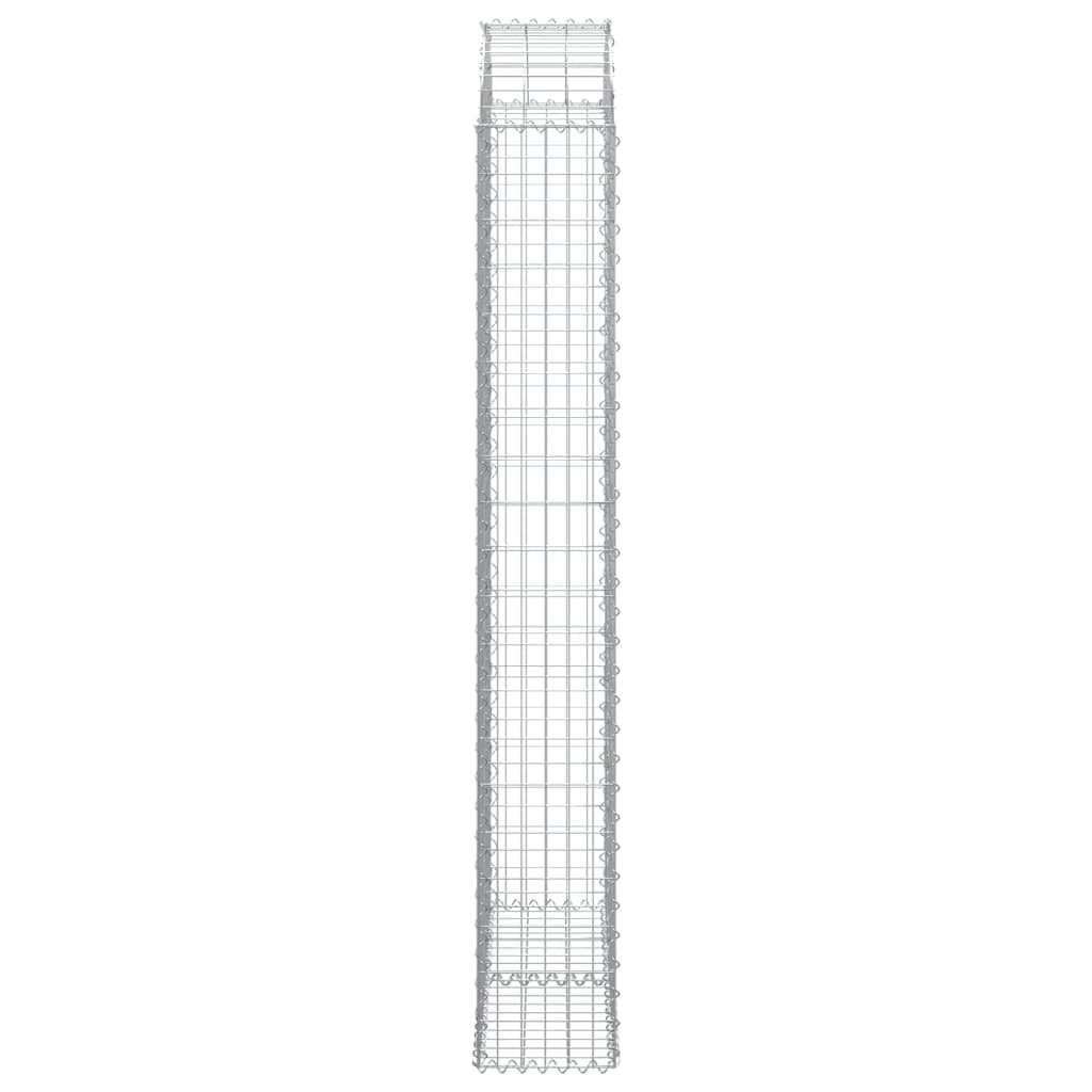 Cesto Gabbione ad Arco 100x30x200/220 cm Ferro Zincato