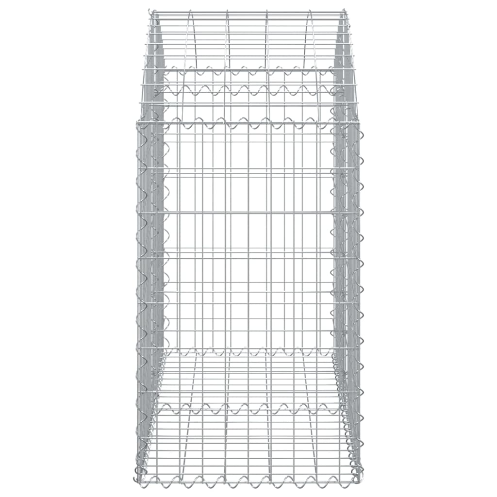 Cesto Gabbione ad Arco 100x50x80/100 cm Ferro Zincato