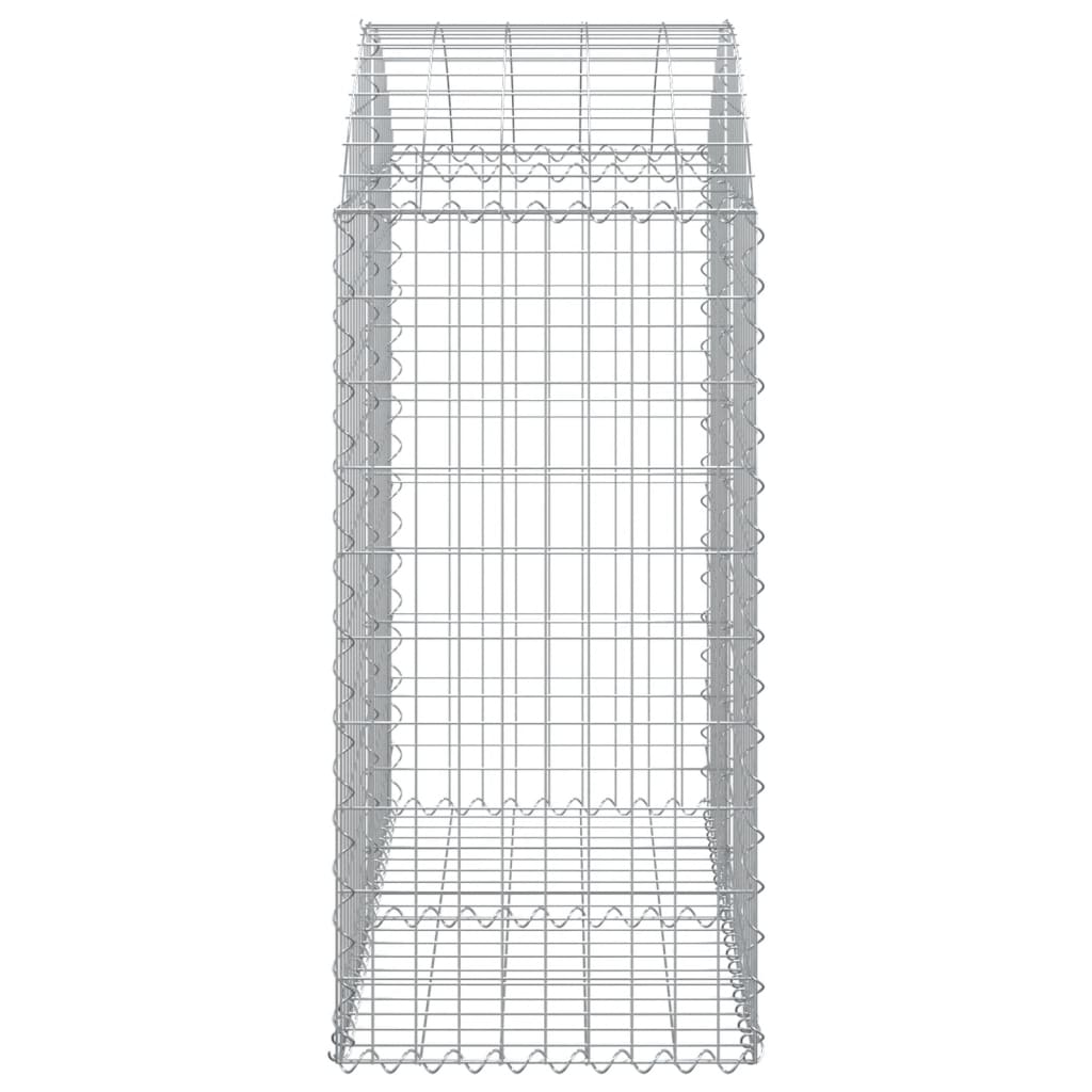 Cesto Gabbione ad Arco 100x50x100/120 cm Ferro Zincato