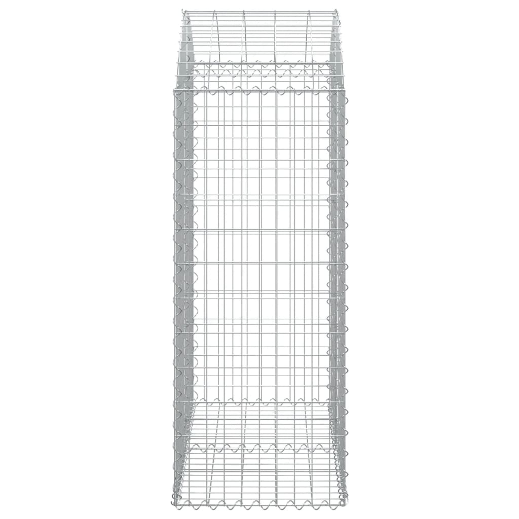 Cesto Gabbione ad Arco 100x50x120/140 cm Ferro Zincato