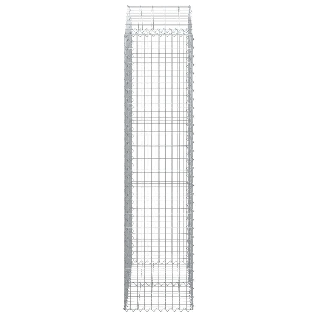 Cesto Gabbione ad Arco 100x50x200/220 cm Ferro Zincato
