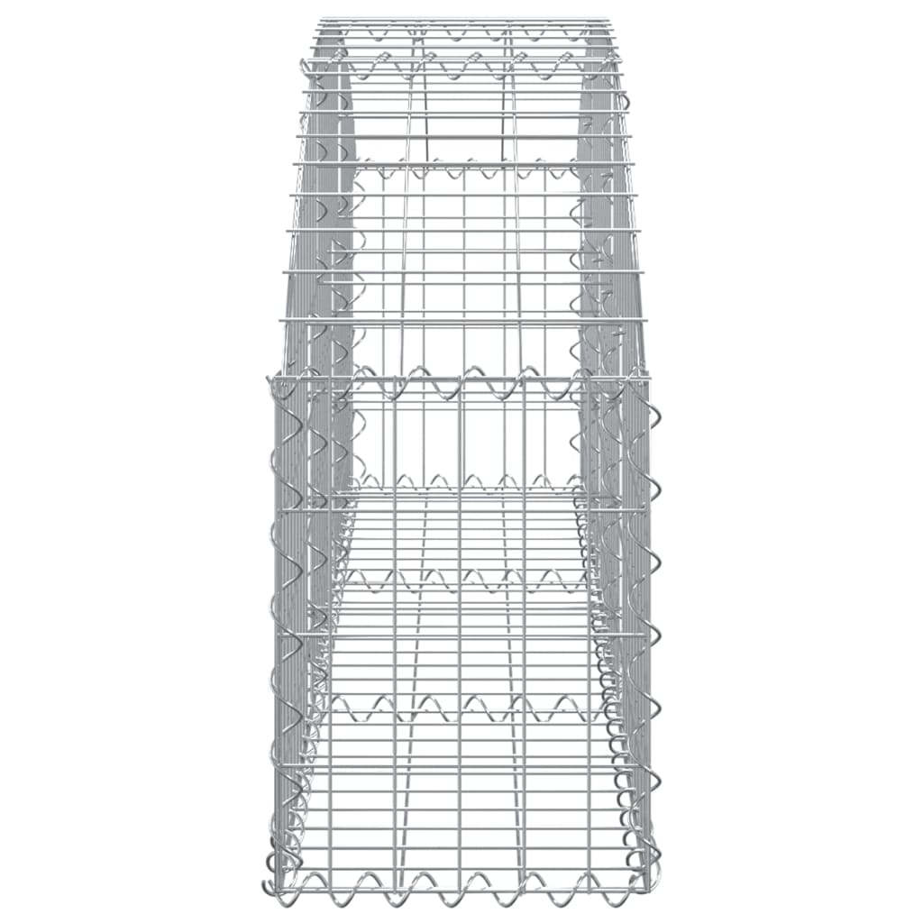 Cesto Gabbione ad Arco 150x30x40/60 cm Ferro Zincato