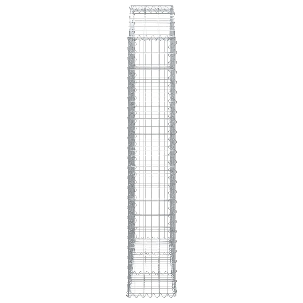 Cesto Gabbione ad Arco 150x30x160/180 cm Ferro Zincato