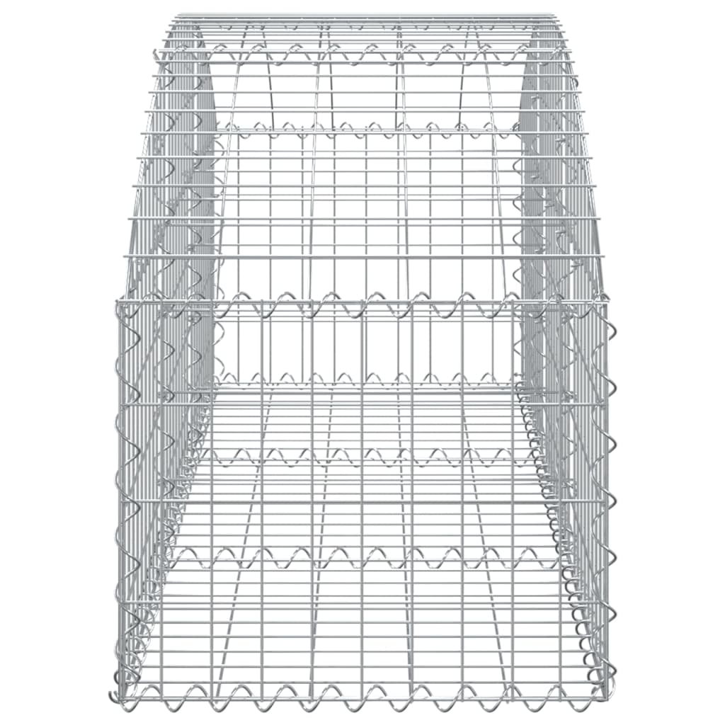 Cesto Gabbione ad Arco 150x50x40/60 cm Ferro Zincato