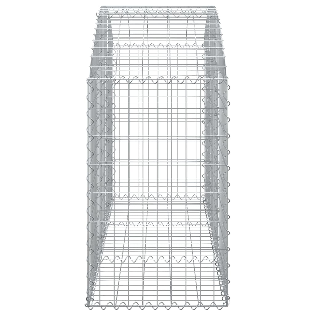 Cesto Gabbione ad Arco 150x50x80/100 cm Ferro Zincato