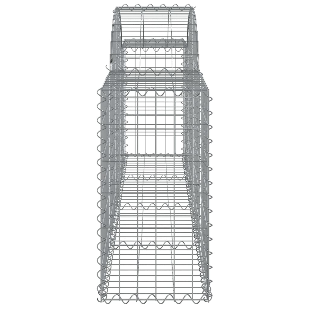 Cesto Gabbione ad Arco 200x30x60/80 cm Ferro Zincato