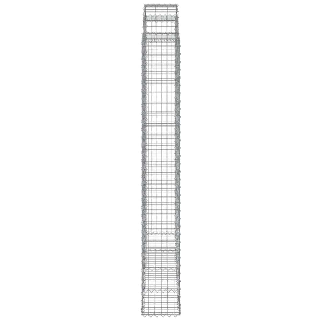 Cesto Gabbione ad Arco 200x30x220/240 cm Ferro Zincato